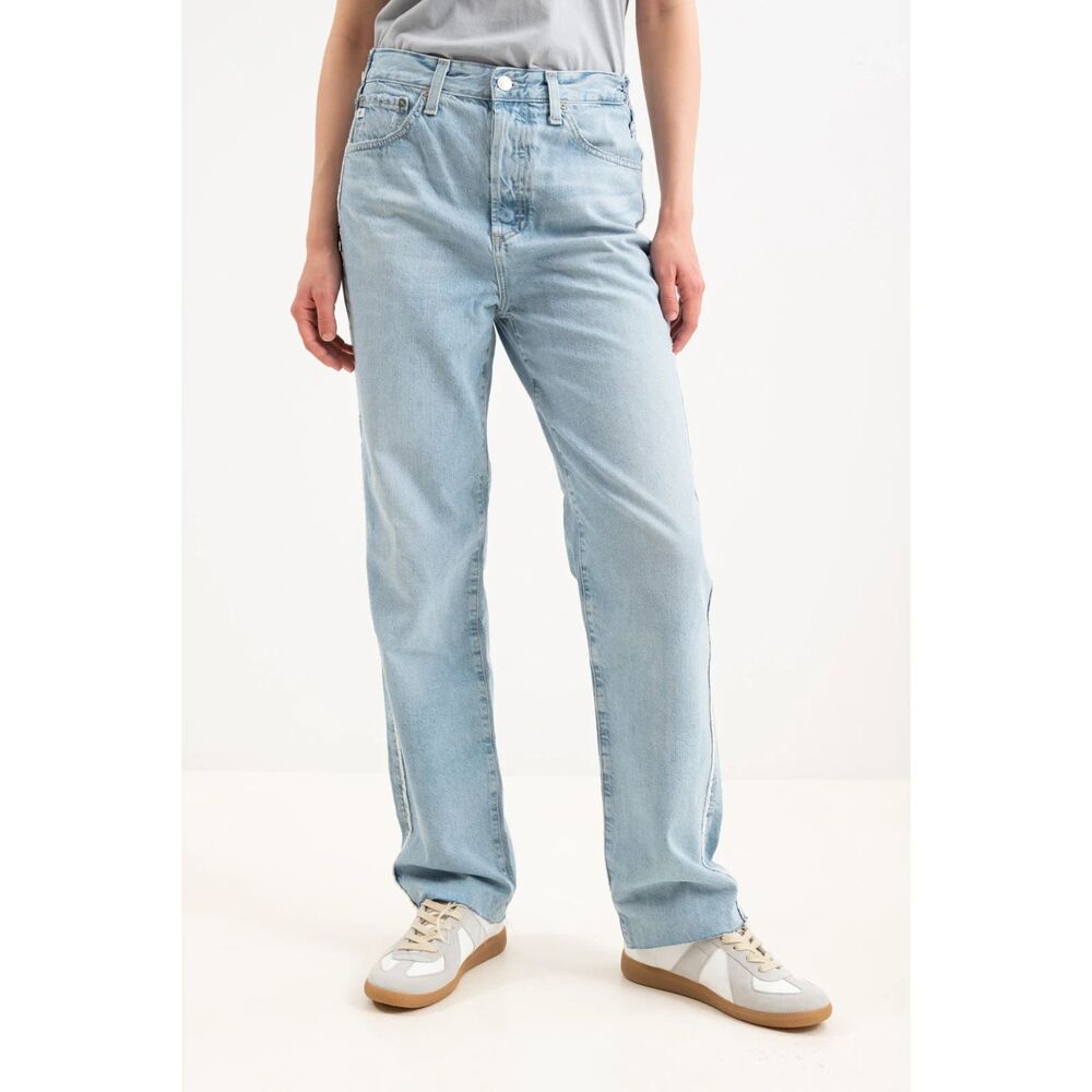 NWT AG Jeans Blue Clove Rework Relaxed Vintage Straight Pants Womens 24